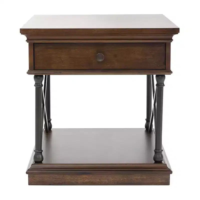 Liberty Furniture,Tribeca Drawer End Table in Cordovian Brown