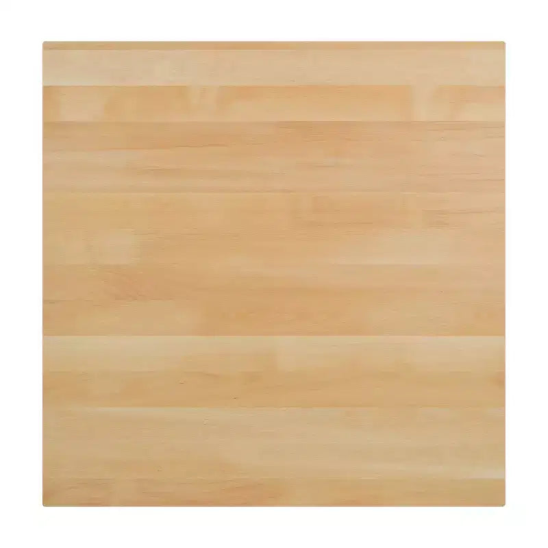 Flash Furniture Bennett Dessus de table commercial carré en bois massif avec pied en X en fonte résistant à la rouille de 76,2 x 76,2 cm pour table à manger