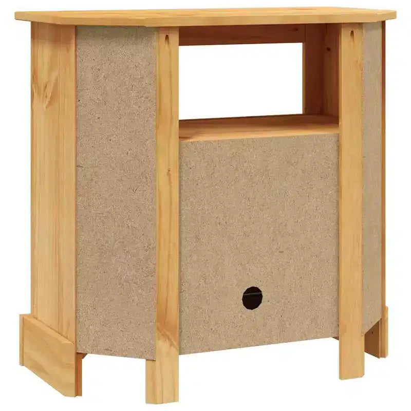 vidaXL Console Table Marron Ciré Pin Massif Table Console Moyenne - Marron