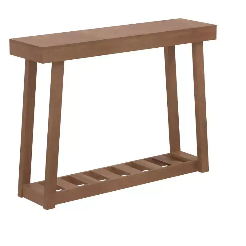 Galano Wood Console Table with Bottom Shelf 43 W x 12 D x 32 H