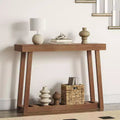 Galano Wood Console Table with Bottom Shelf 43 W x 12 D x 32 H