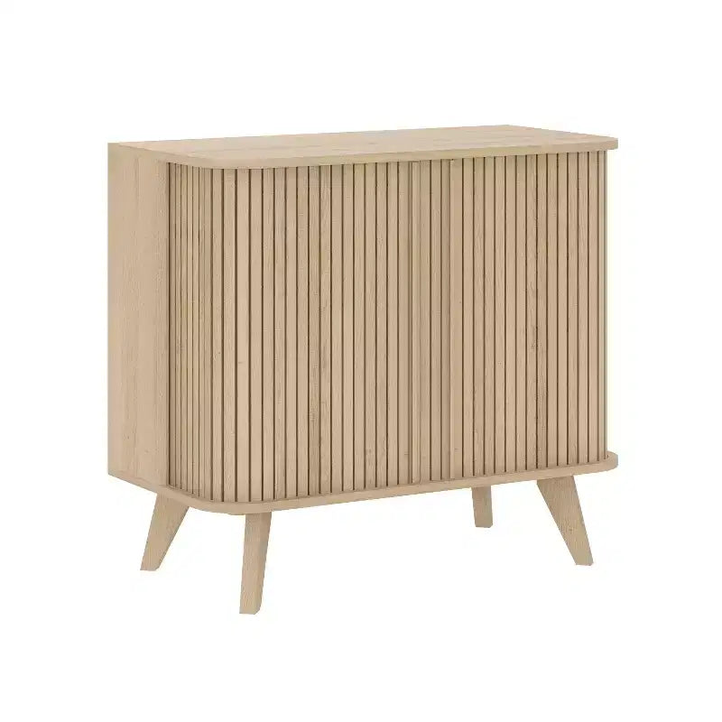 Galano Fluted Door Sideboard Cabinet 27.6 W x 15.6 D x 27.8 H