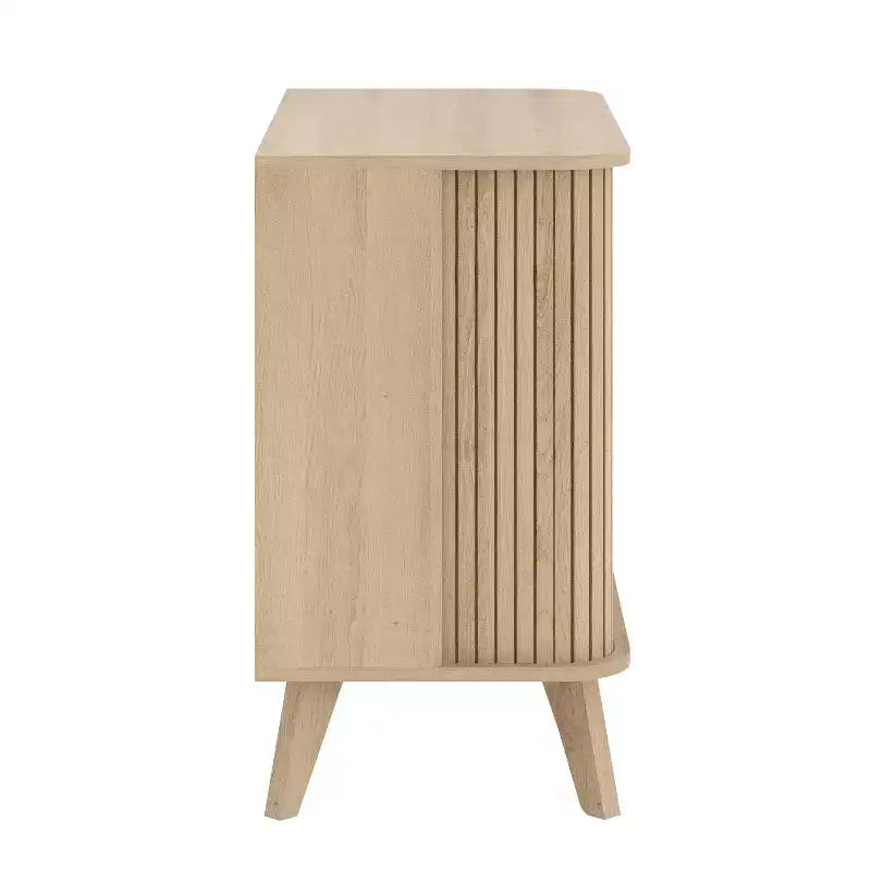 Galano Fluted Door Sideboard Cabinet 27.6 W x 15.6 D x 27.8 H