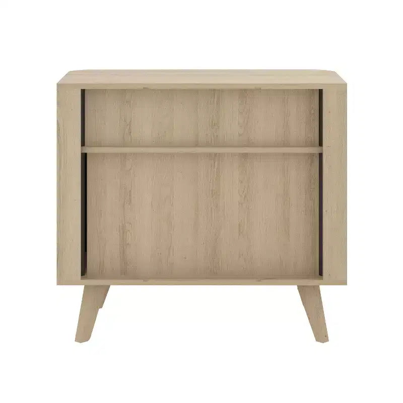 Galano Fluted Door Sideboard Cabinet 27.6 W x 15.6 D x 27.8 H