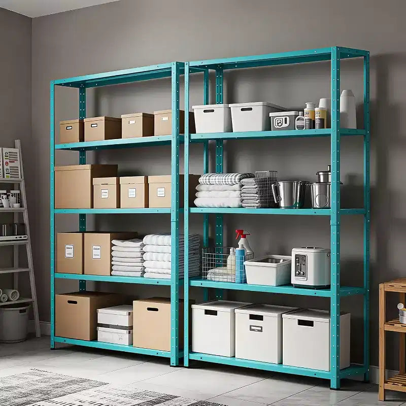 COZONY Étagère de Rangement à 5 Niveaux, Étagère Métallique Robuste Réglable pour Garage, Cellier, Cuisine