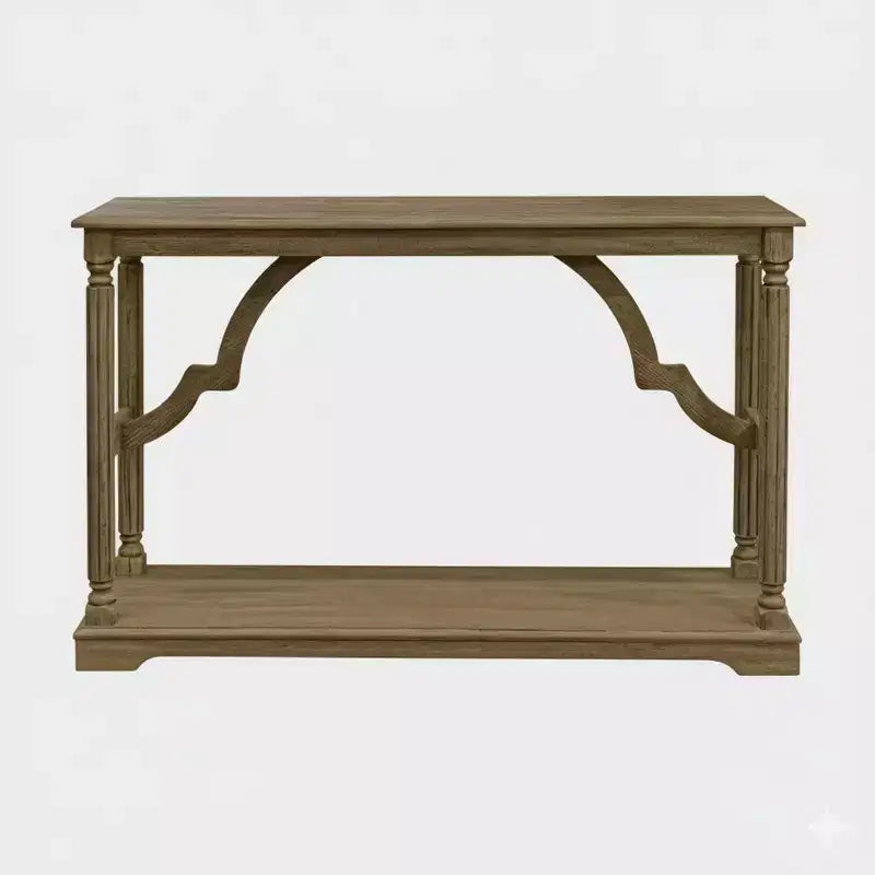 Galano Wood Console Table with Lower Shelf 45.9 W x 11.8 D x 29.9 H