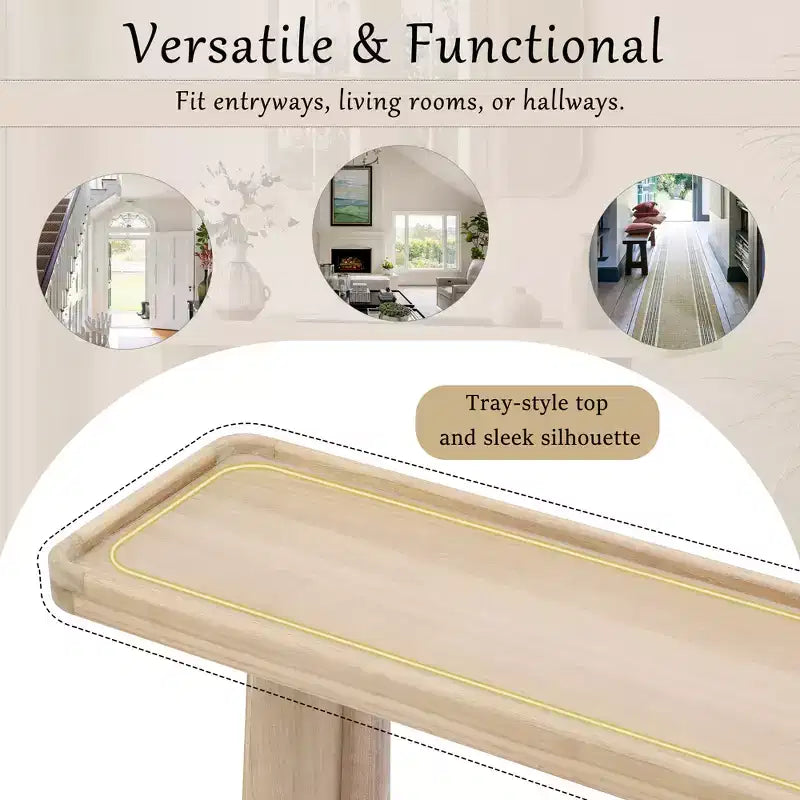 Christopher Knight Home Bridgely Console Table with Tray-Top Design