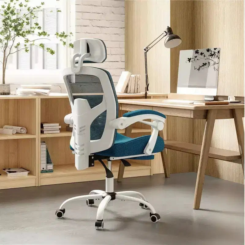 TUYOHW Ergonomic Office Chair with Footrest,High Back Mesh Desk Chair with Adjustable Headrest & Lumbar Support for Home Office,275LB Capacity