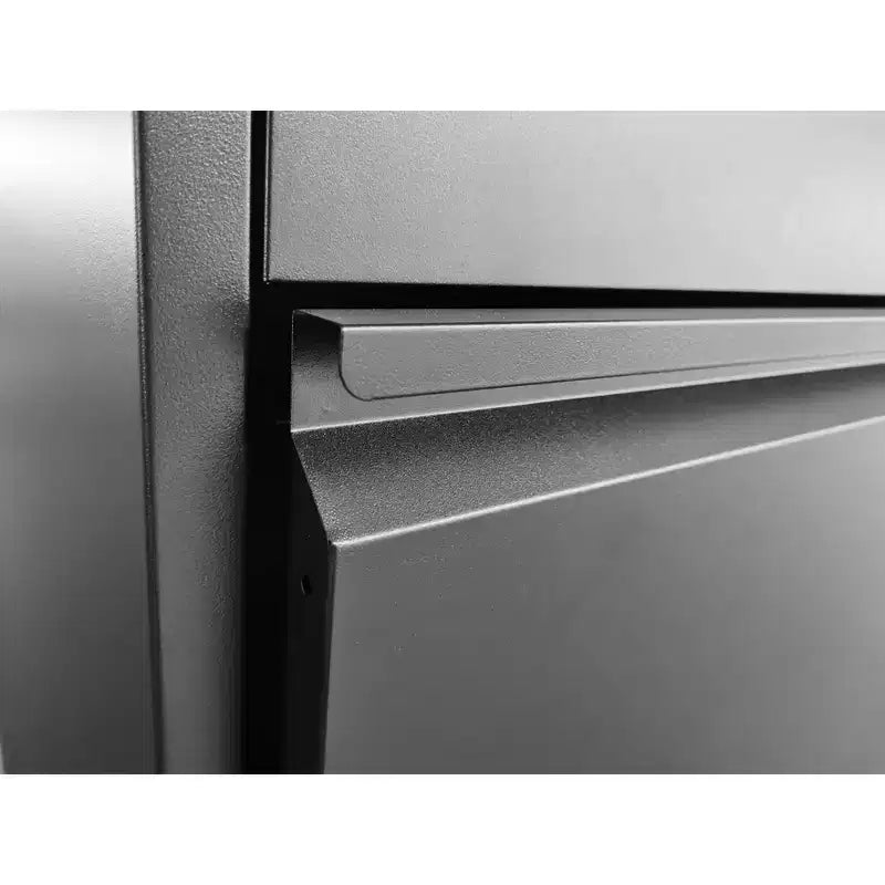 VIYET 40H Lockable Lateral File Cabinet - Heavy-Duty Metal for Home Office, Silent Full-Extension Slides, Anti-Tilt, Fits Letter/Legal/A4/F4