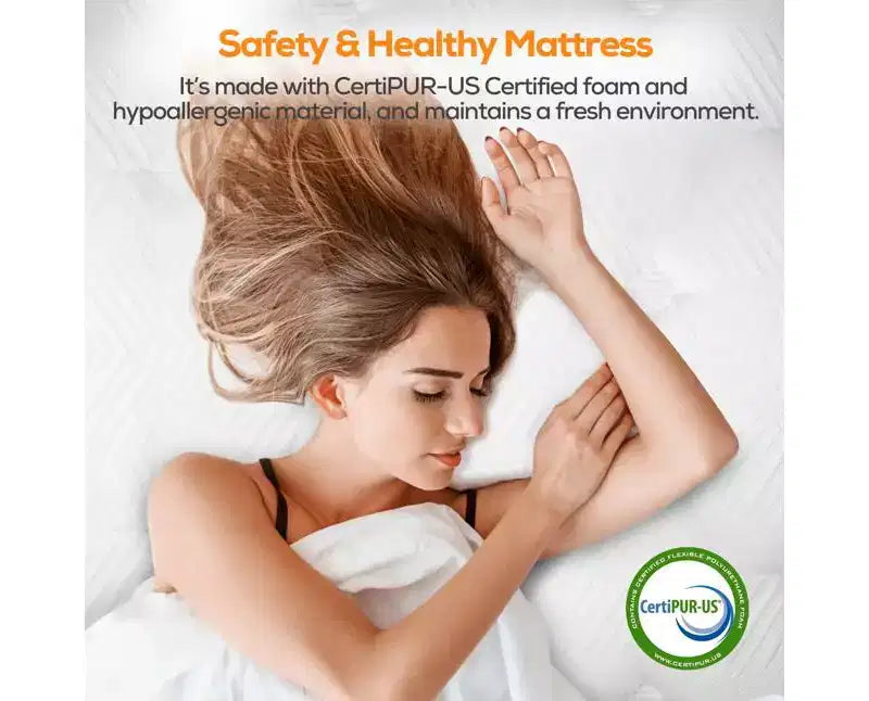 Medium Firm 14 Queen Gel Memory Foam Mattress, CertiPUR-US Certified