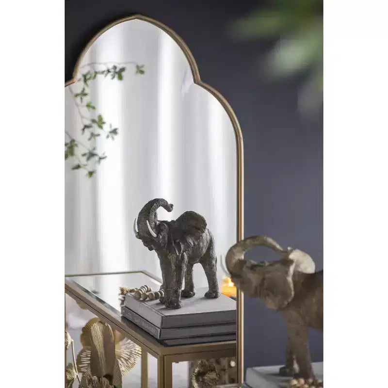 TUYOHW Miroir mural décoratif moderne et original avec bord en bois, miroir de courtoisie élégant pour chambre à coucher et salon