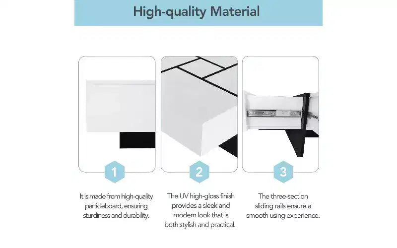 TUYOHW Extendable Puzzle-Top Coffee Table with 4 Hidden Storage, Smart Center Table, Square Table with Extendable Sliding Tabletop, Living Room Table