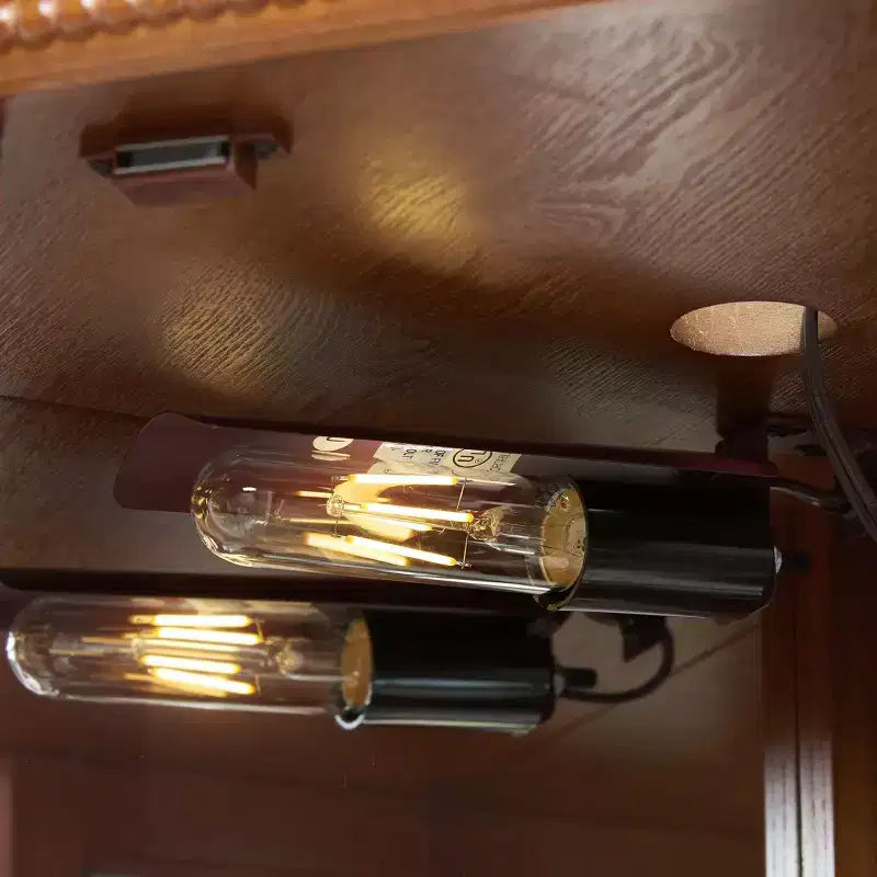 Pensile da bagno a specchio impermeabile, specchio integrato in MDF con 1 ripiano