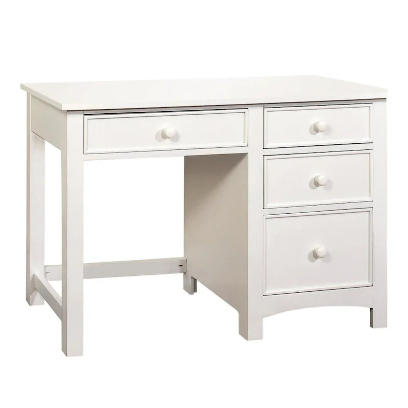 Scrivania per computer Romeo Transitional da 48 pollici in legno massello con 4 cassetti di Furniture of America