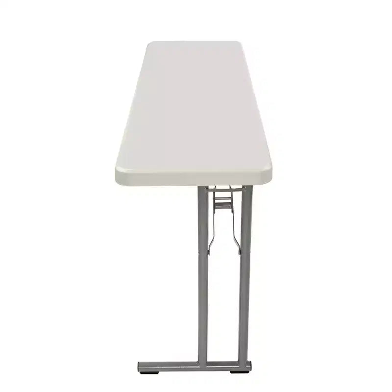 Tavolo da banchetto pieghevole resistente 18x60", antigraffio e resistente al calore, capacità 317 kg.