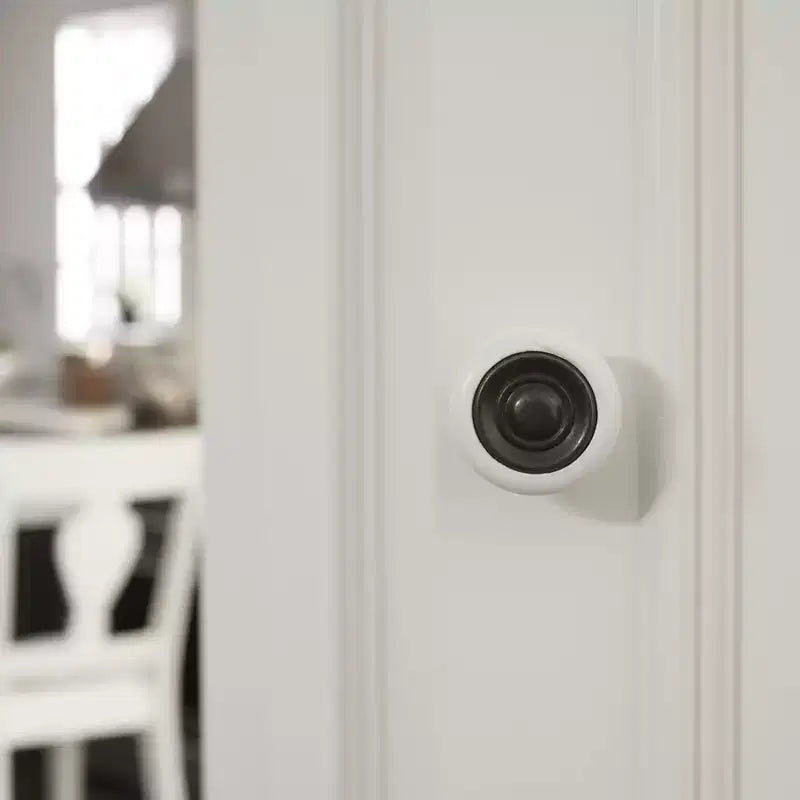 Mobile per dispensa da cucina bianco con ripiani regolabili e vano portaoggetti