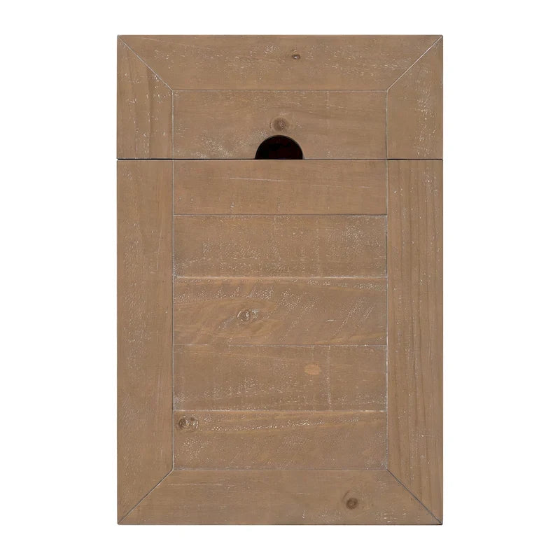 Tavolino da divano/poltrona Monterey in legno massiccio con prese di corrente nascoste