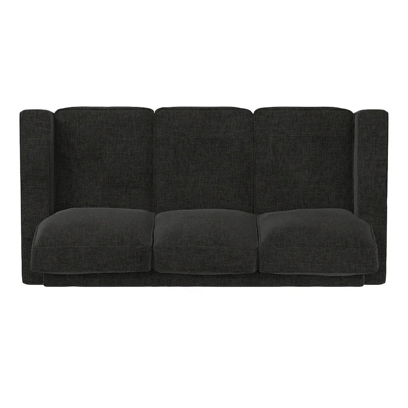 Divano Roros con braccioli quadrati e rivestimento in tessuto di iNSPIRE Q Classic