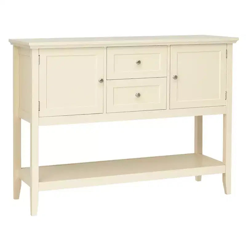 Credenza Consolle in Legno con Cassetti e Ante, Multicolore