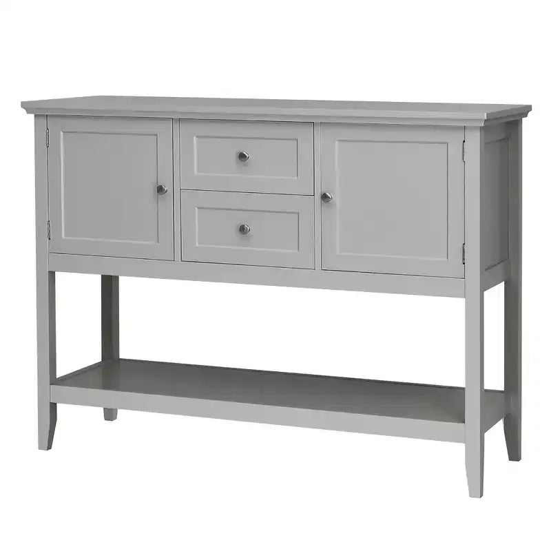 Credenza Consolle in Legno con Cassetti e Ante, Multicolore