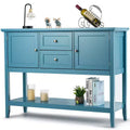 Credenza Consolle in Legno con Cassetti e Ante, Multicolore