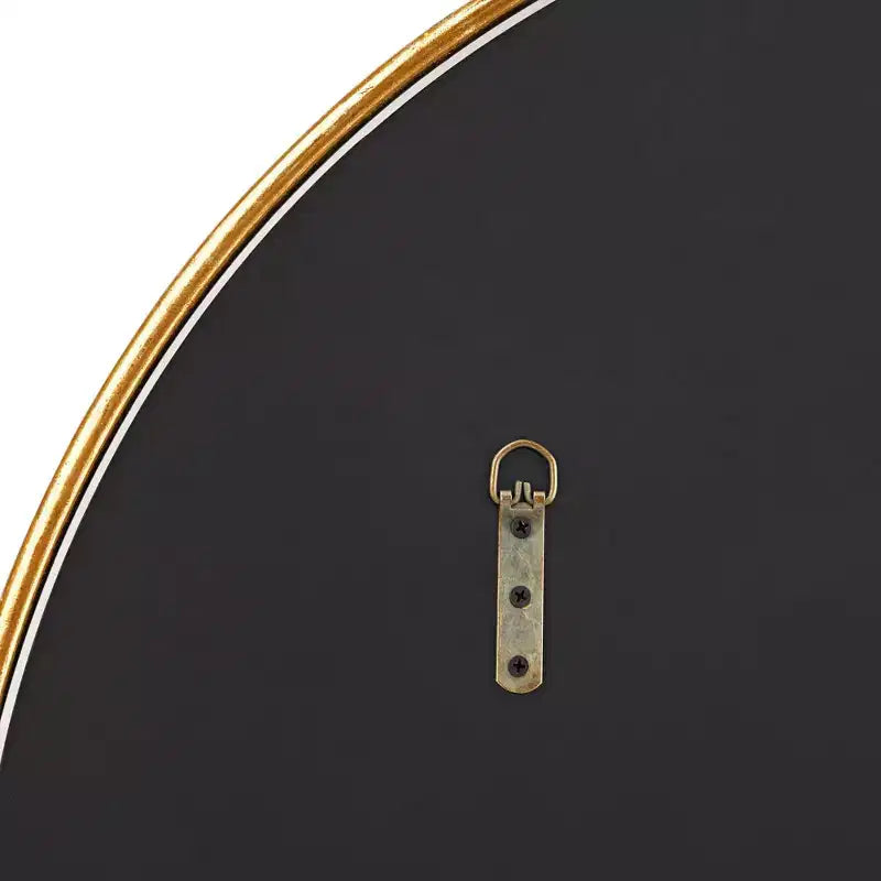 Uttermost Round Vanity Decorative Wall Mirror Vintage Beveled Edge Antiqued Gold Leaf Iron Frame 34 Wide for Bathroom Bedroom Living Room Home House