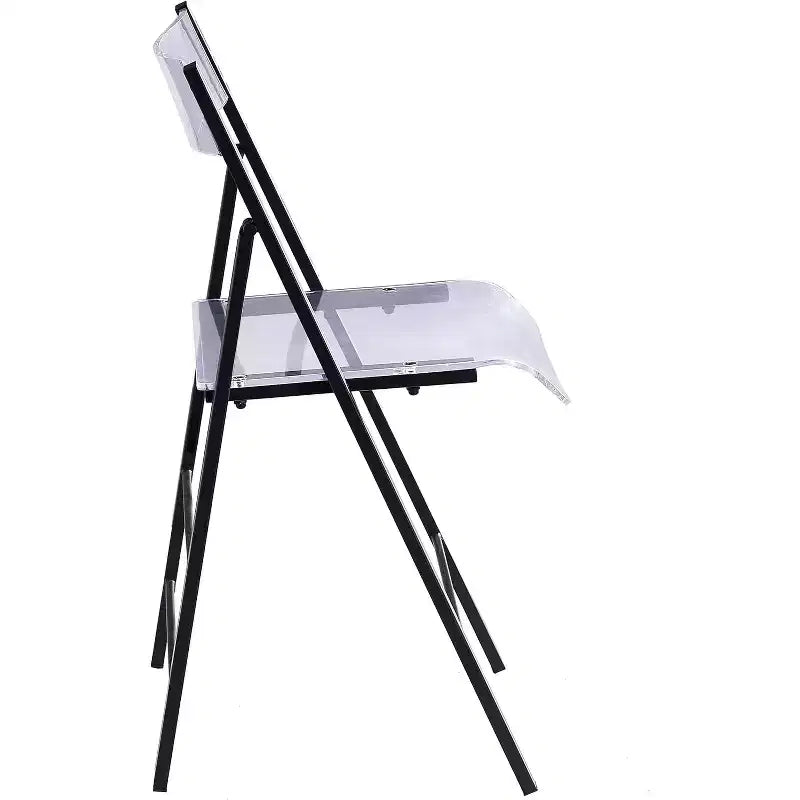 InterSpaceLiving Kasper Flex Luxury Modern Folding Chairs Acrylic Lucite PK