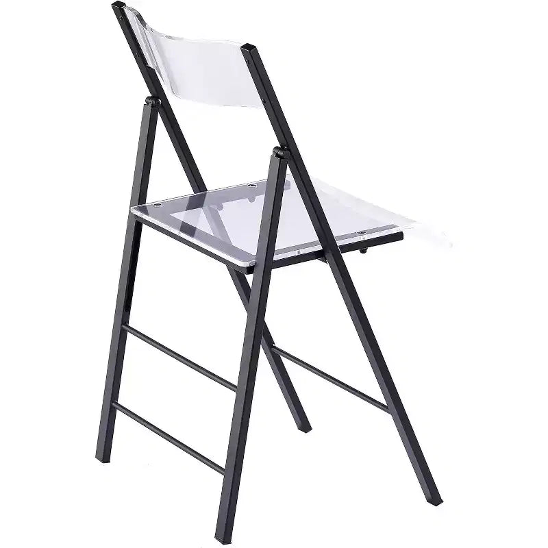 InterSpaceLiving Kasper Flex Luxury Modern Folding Chairs Acrylic Lucite PK