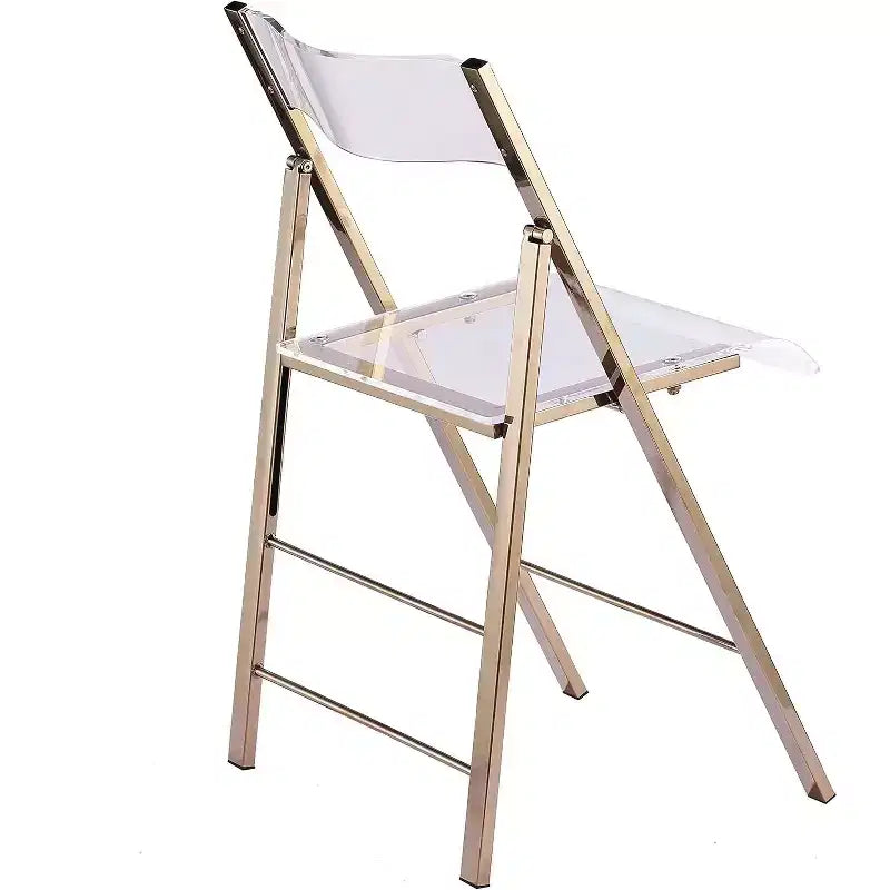 InterSpaceLiving Kasper Flex Luxury Modern Folding Chairs Acrylic Lucite PK