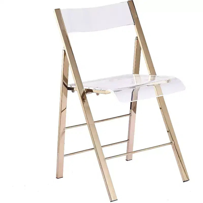 InterSpaceLiving Kasper Flex Luxury Modern Folding Chairs Acrylic Lucite PK